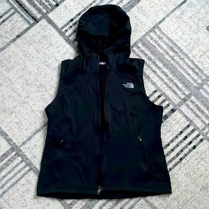 The North Face womens zip hoodie vest